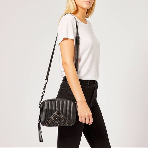coach camera bag black